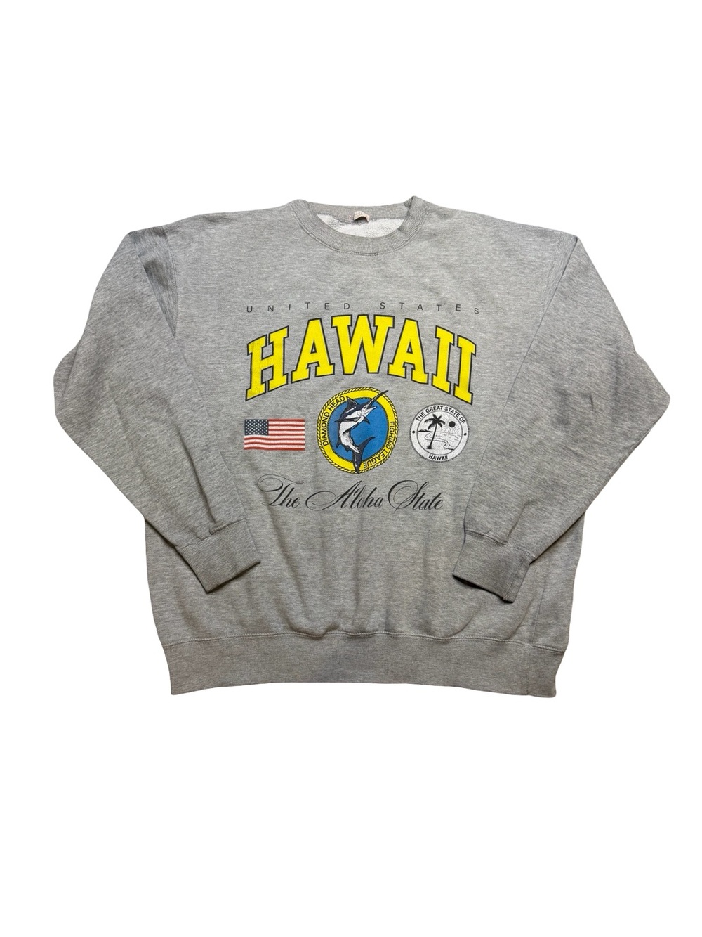 🌺🩶 Brandy Melville John Galt Hawaii Aloha State Sweatshirt One Size ✨🌴